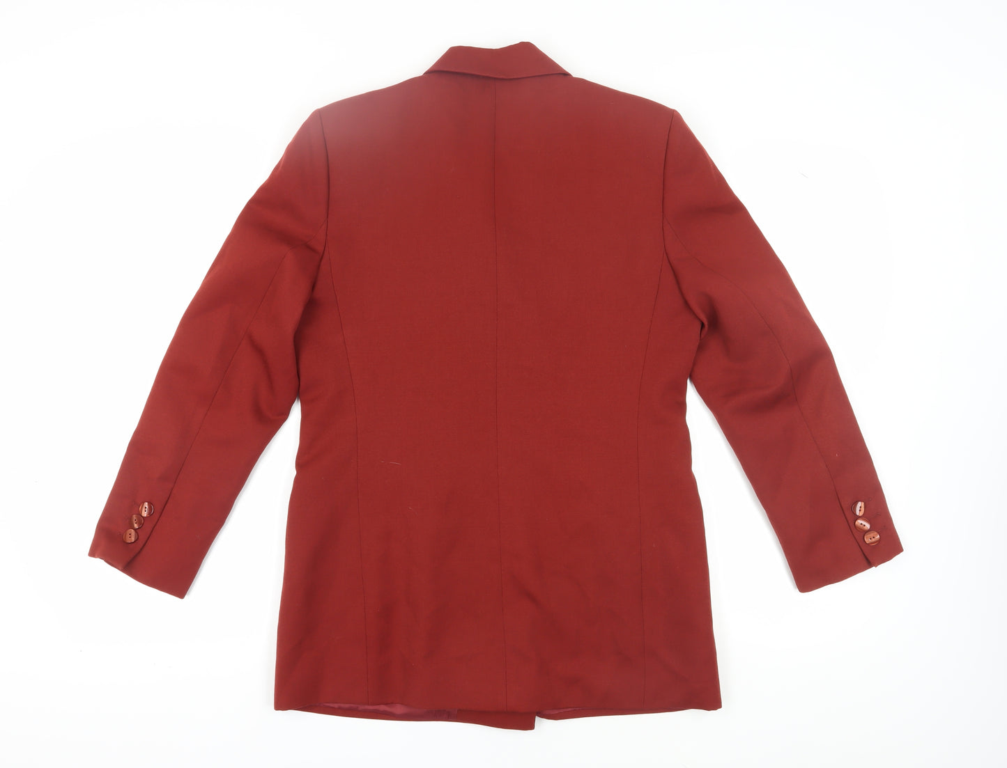 Marks and Spencer Women's Red Double-Breasted Blazer Size 12