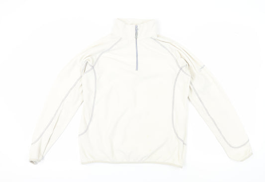 Berghaus Women's White Fleece Zip Sweatshirt Size 14