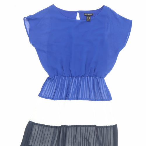 MNG Collection Women's Blue XS Pleated Dress