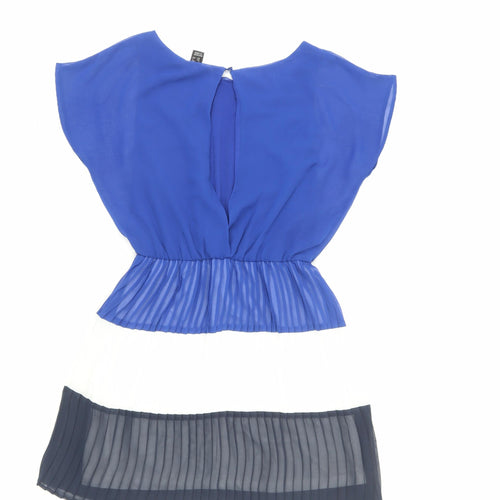 MNG Collection Women's Blue XS Pleated Dress