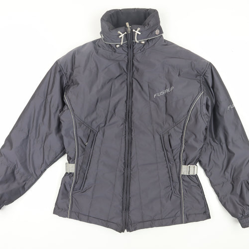 Fusalp Men's Grey Puffer Jacket, Size 12, Winter Casual