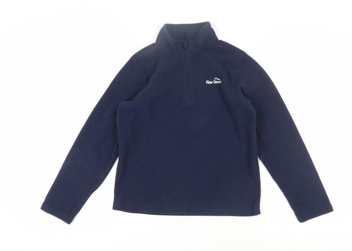Peter Storm Boys Blue Fleece Sweatshirt 11-12 Years 1/2 Zip