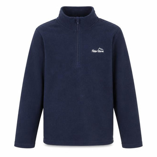 Peter Storm Boys Blue Fleece Sweatshirt 11-12 Years 1/2 Zip