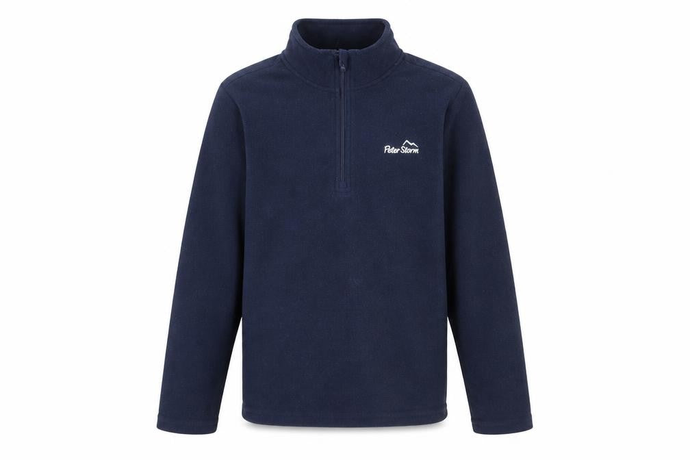 Peter Storm Boys Blue Fleece Sweatshirt 11-12 Years 1/2 Zip