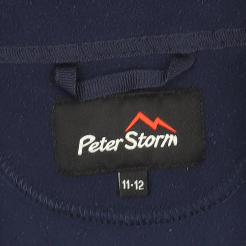 Peter Storm Boys Blue Fleece Sweatshirt 11-12 Years 1/2 Zip
