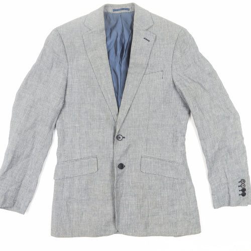 Charles Tyrwhitt Men's Grey Blazer 36R Check Pattern