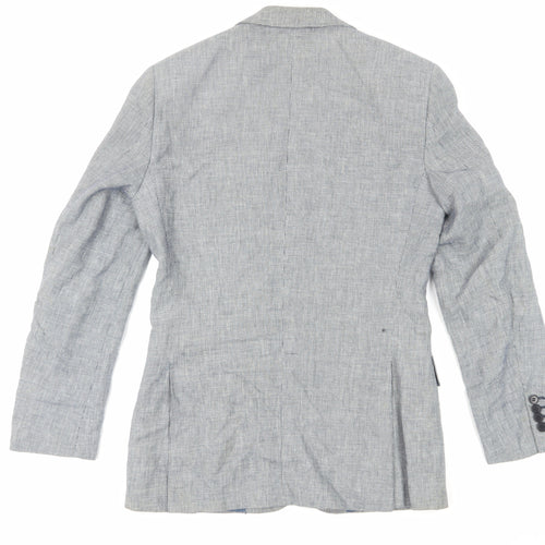 Charles Tyrwhitt Men's Grey Blazer 36R Check Pattern