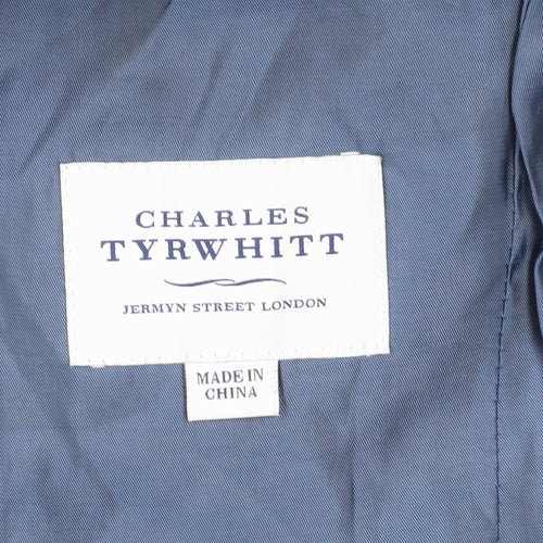 Charles Tyrwhitt Men's Grey Blazer 36R Check Pattern