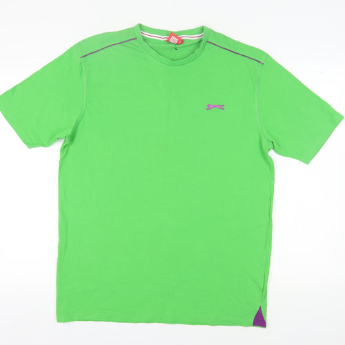 Slazenger Men's XL Green Crew Neck T-Shirt