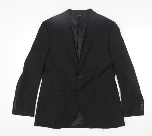 Marks and Spencer Men's Black 40R Suit Jacket