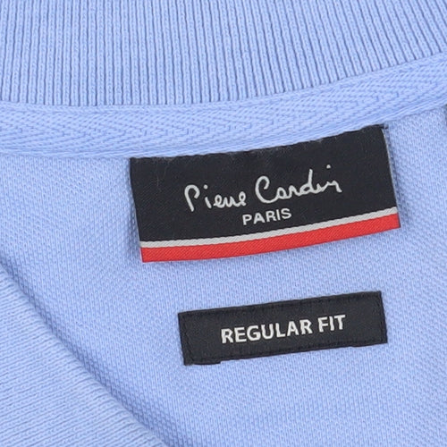 Pierre Cardin Men's Blue Polo, Size L, Regular Fit