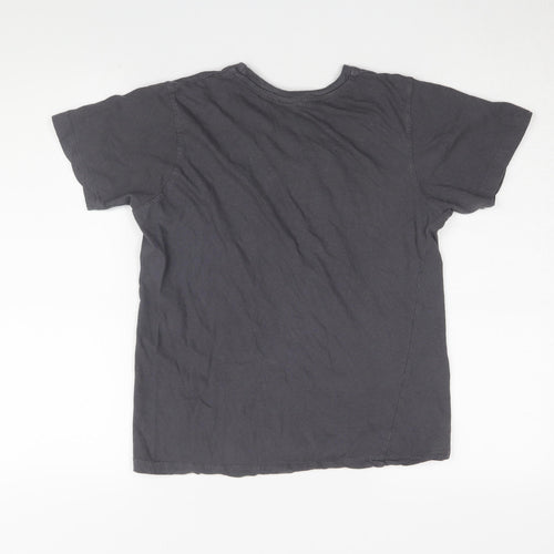 Hype Boys Black Cotton T-Shirt, Size 13 Years, Casual