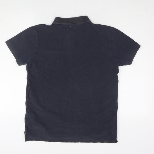 Jack Wills Men's Black Polo Shirt M