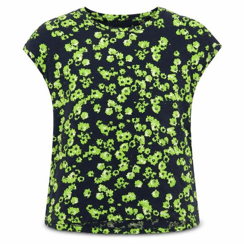Whistles Women's Green Floral Cotton T-Shirt