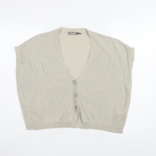 Sandwich Women's Beige V-Neck Cardigan, Size S
