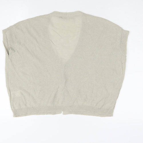 Sandwich Women's Beige V-Neck Cardigan, Size S