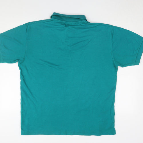 Copperstone Men's Green Polo Shirt, Size L, Short Sleeve