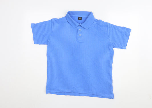 Cotton Traders Men's Blue Polo Shirt, Size S, Casual