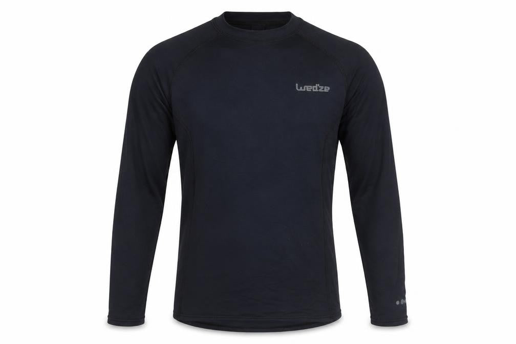 Front view of Decathlon Men's Black XS Athletic Pullover Top