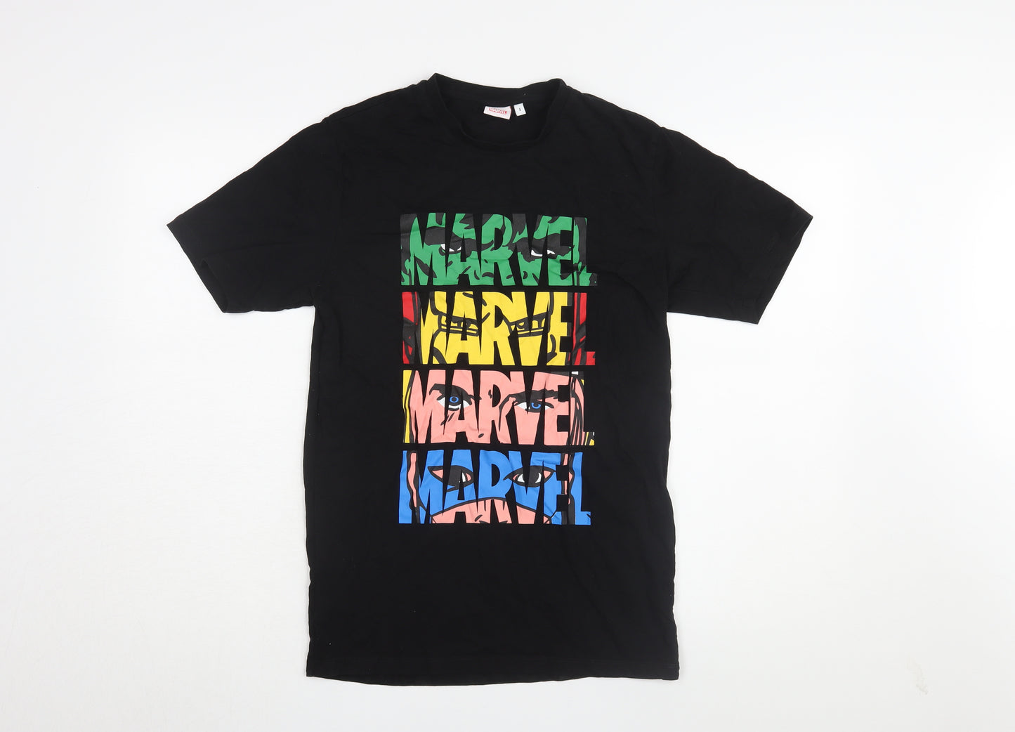 Marvel Men's Black Graphic T-Shirt, Size S