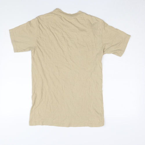 Puma Men's Beige Short Sleeve T-Shirt M