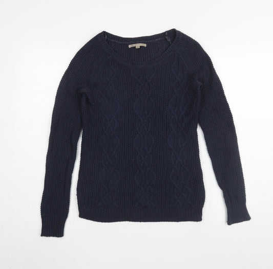 Gap Women's Navy Cable-Knit Jumper XS