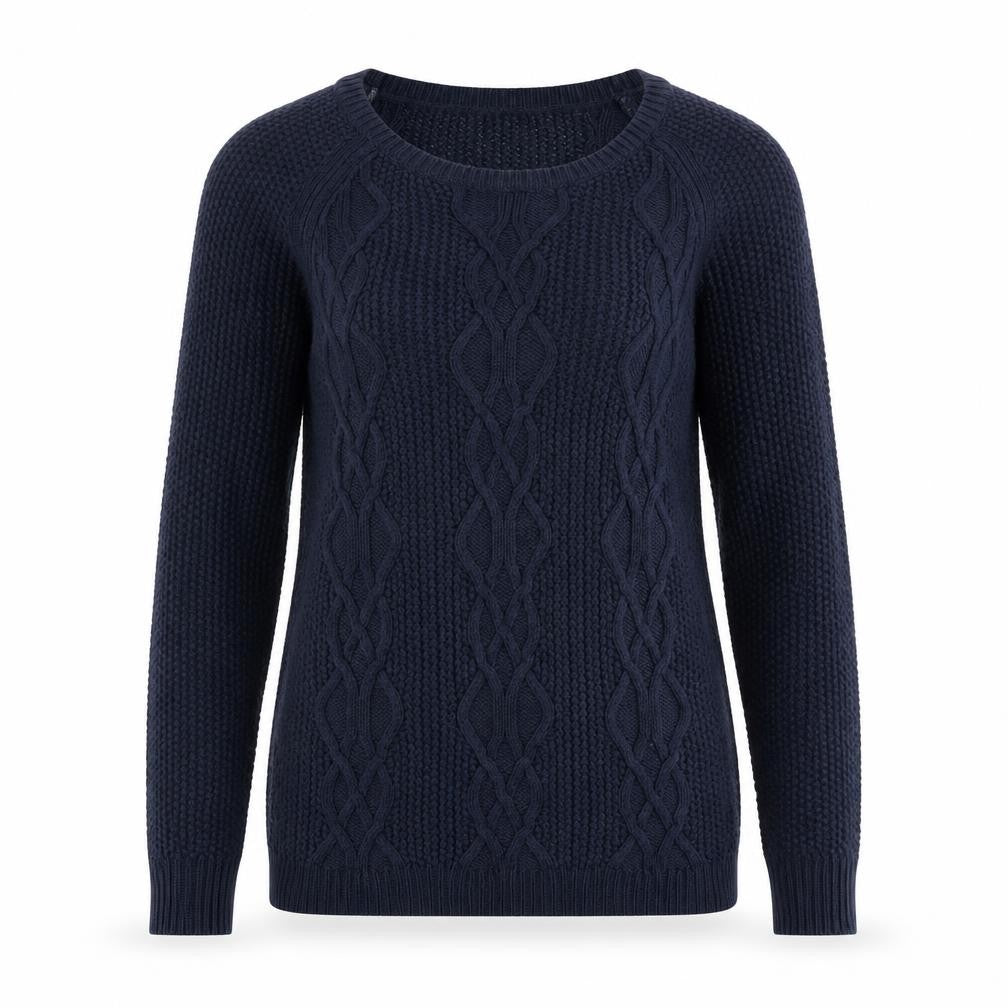 Front view of Gap Women's Navy Cable-Knit Jumper XS