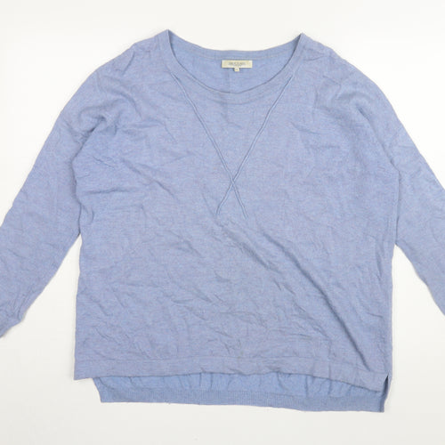 Great Plains Women's Blue S Crew Neck Pullover Jumper