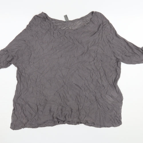Gap Women's Grey Blouse Medium Size Viscose Casual