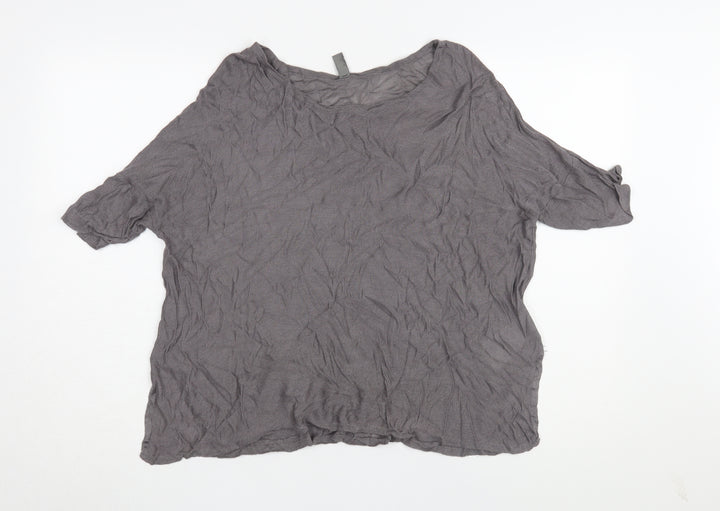 Gap Women's Grey Blouse Medium Size Viscose Casual