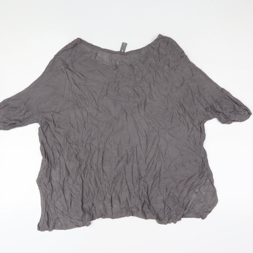 Gap Women's Grey Blouse Medium Size Viscose Casual
