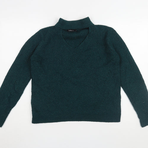 Jean Pascale Women's Green Pullover Jumper, Size S