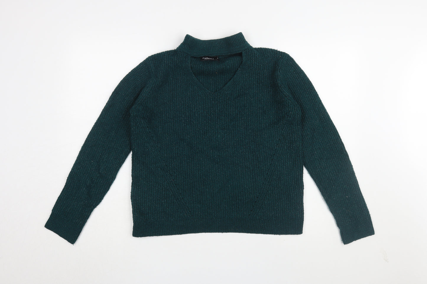 Jean Pascale Women's Green Pullover Jumper, Size S