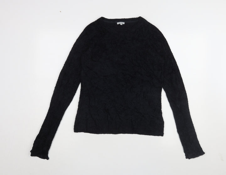 Jigsaw Women's Black Pullover Jumper M Long Sleeve