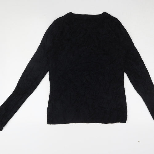 Jigsaw Women's Black Pullover Jumper M Long Sleeve