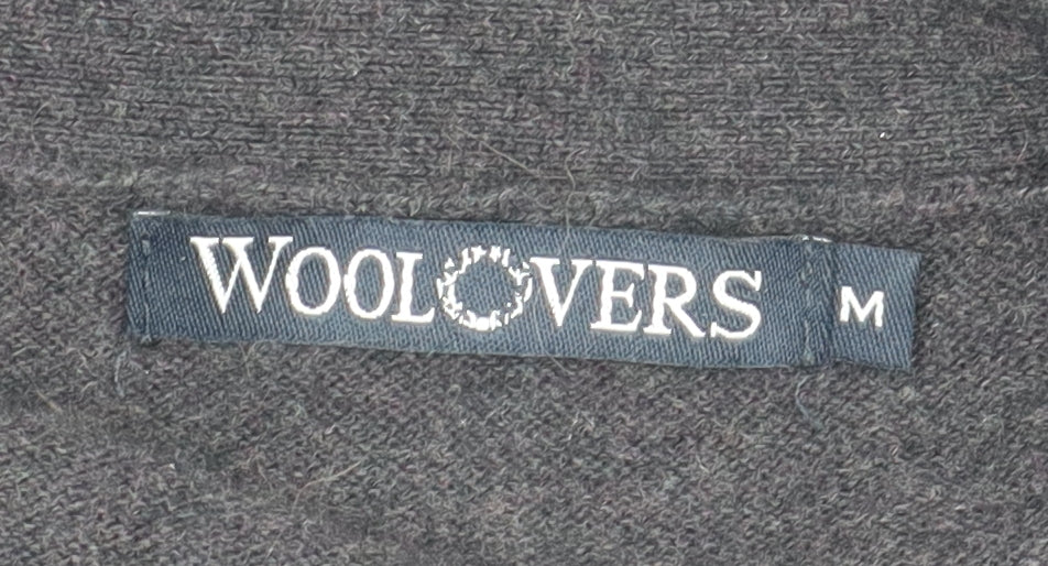 Woolovers Women's M Black Cashmere Blend Cardigan