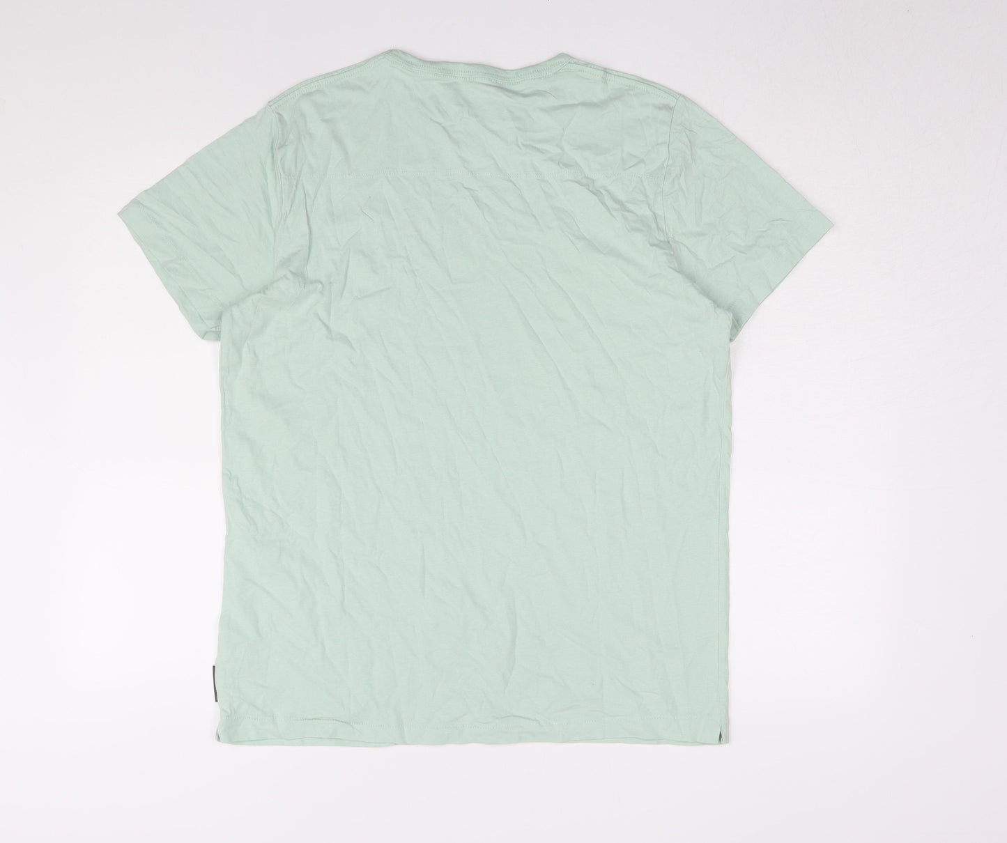 French Connection Men's XL Green Cotton T-Shirt