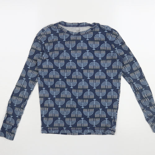 Gap Girls Blue Graphic Print Long Sleeve T-Shirt, 14 Years
