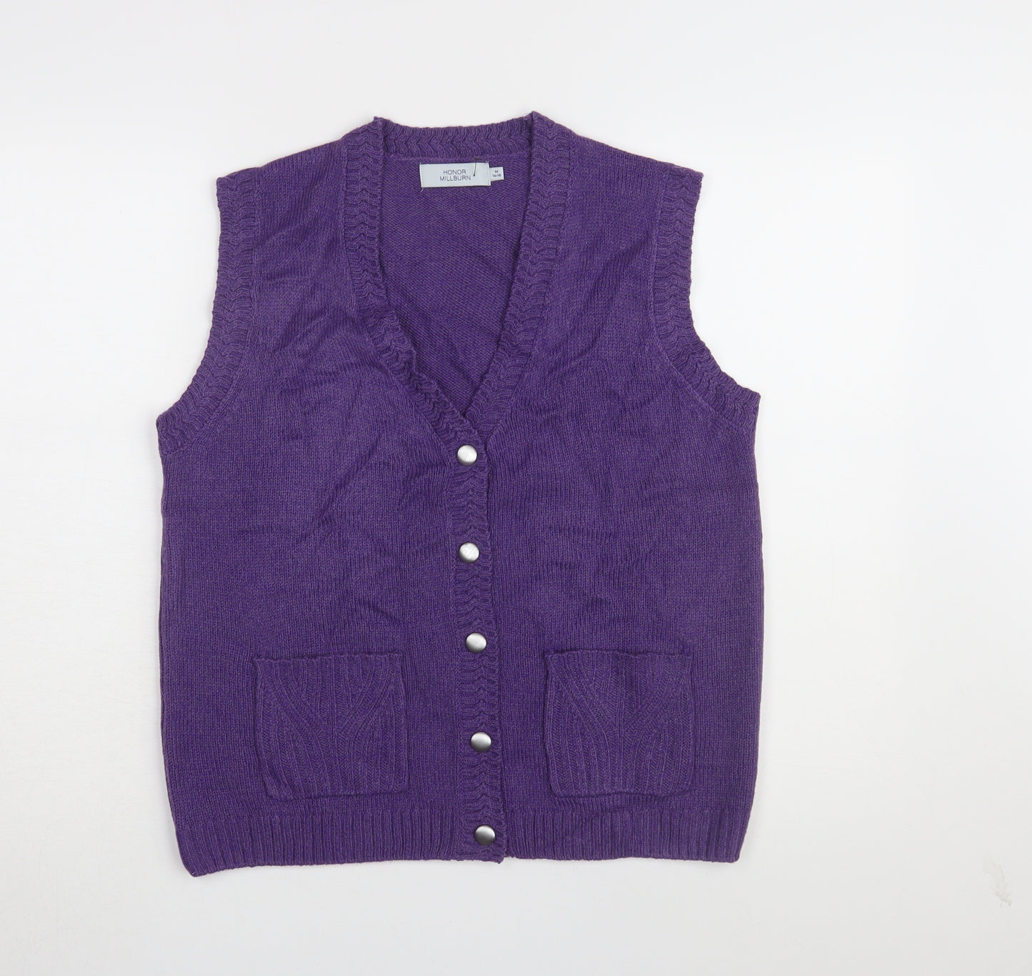 Honor Millburn Women's M Purple Knit Vest