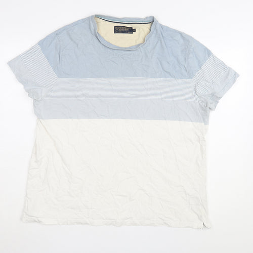 Hammond & Co Men's XL Blue White Striped T-Shirt