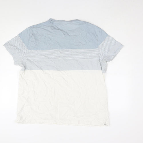 Hammond & Co Men's XL Blue White Striped T-Shirt