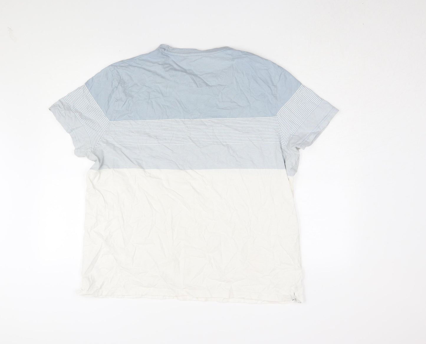 Hammond & Co Men's XL Blue White Striped T-Shirt