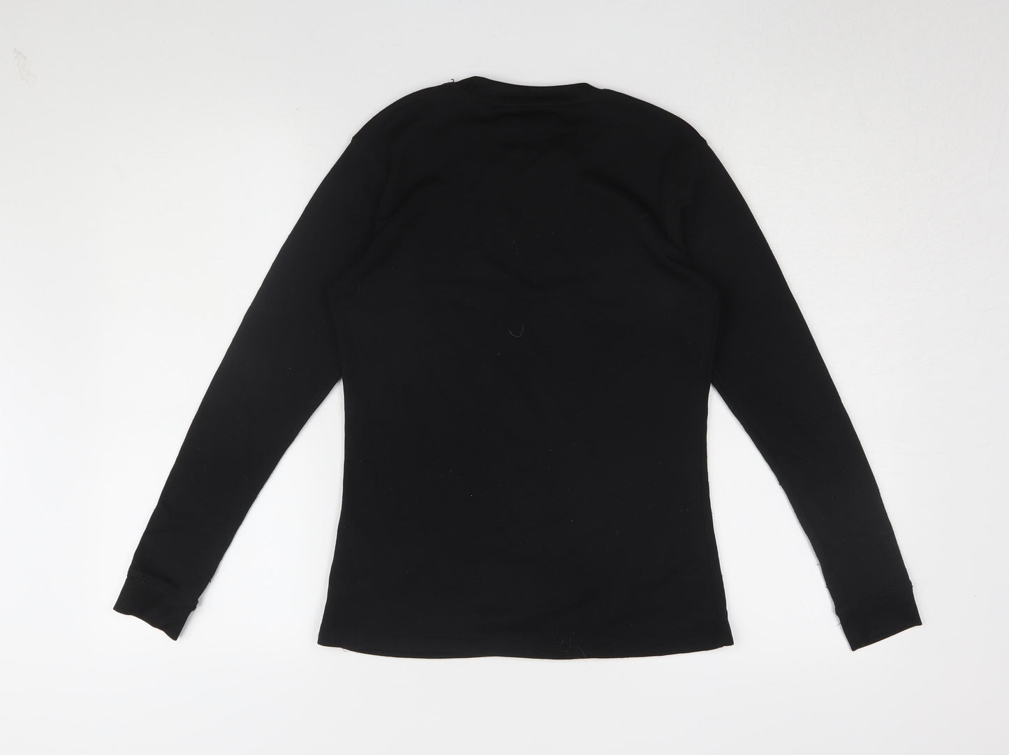 CAMPRI Women's Black Long Sleeve T-Shirt, Size 10