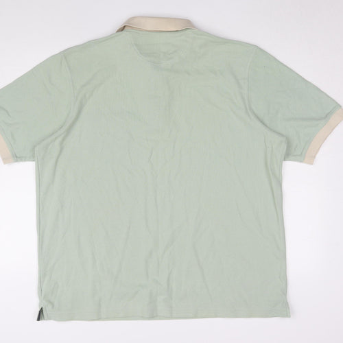 Farah Men's Green 2XL Short Sleeve Polo Shirt