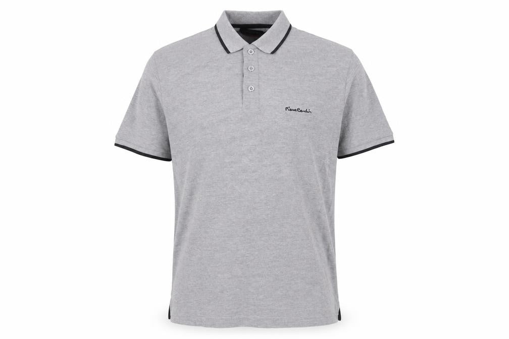 Pierre Cardin Men's Grey XL Polo Shirt Short Sleeve