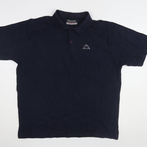 Kappa Men's Blue Polo Shirt Large
