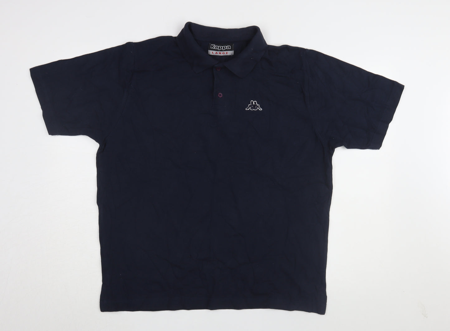Kappa Men's Blue Polo Shirt Large