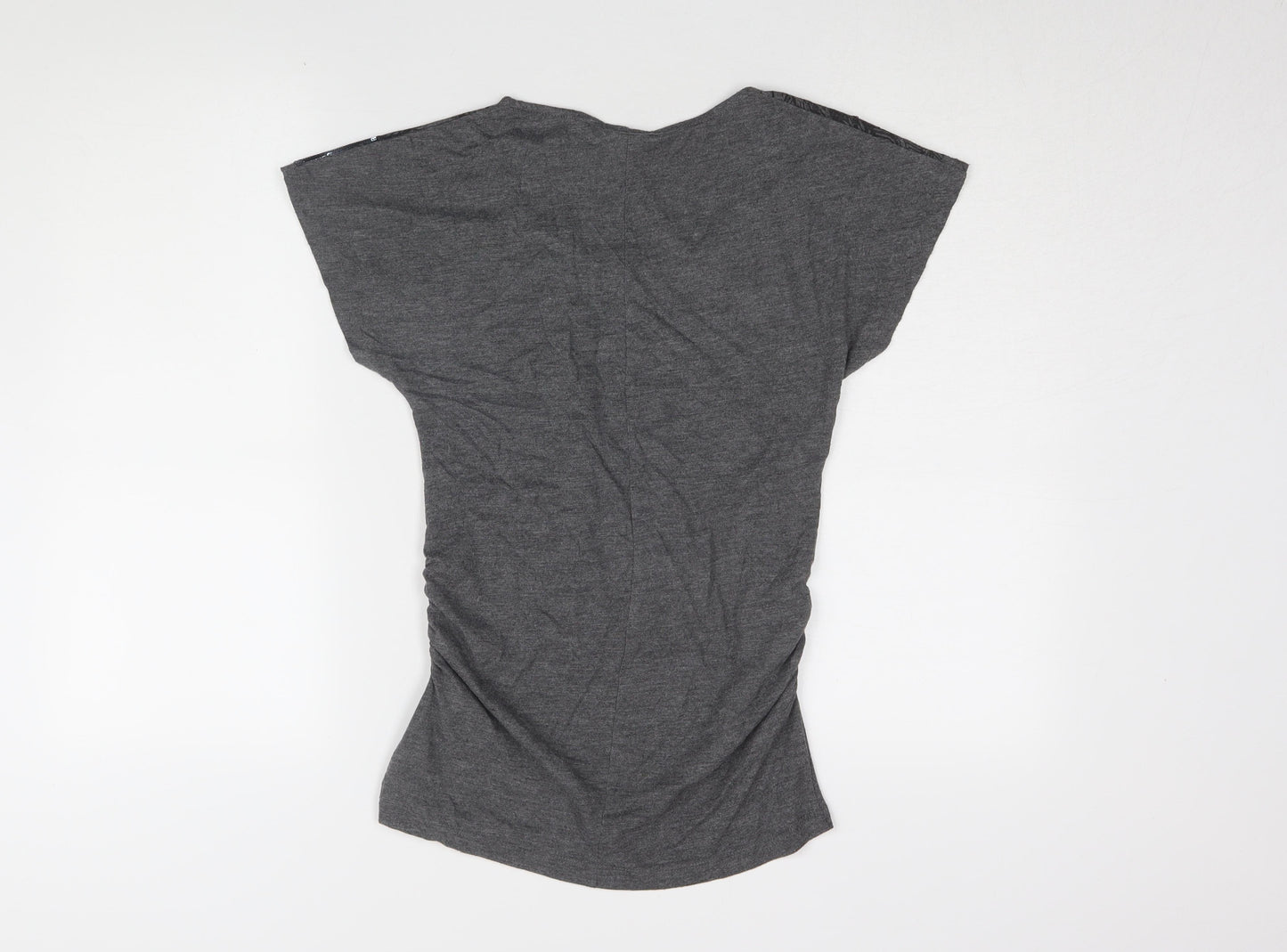 Mama Licious Women's Grey Sequin T-Shirt S