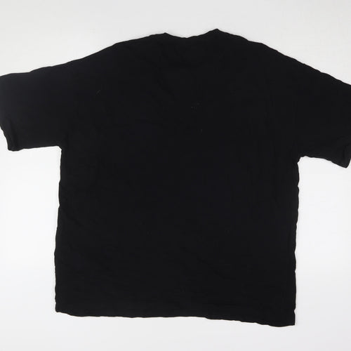 Disney Unisex Black T-Shirt, L, Winnie the Pooh Design