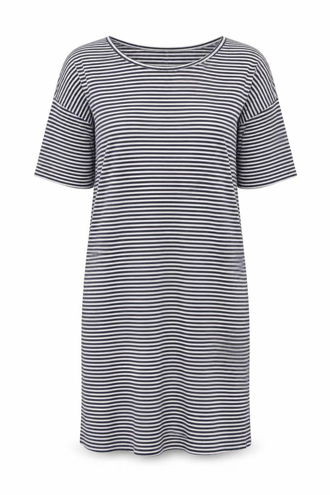 Betty Basics Women's Striped T-Shirt Dress, Size 12
